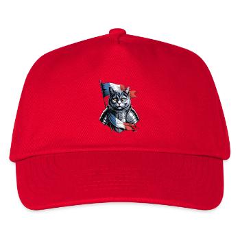France Cat Knight - Kids’ Baseball Cap - red - Front