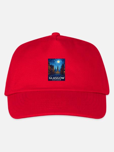 Glasgow Schottland - Kinder Basecap - Rot