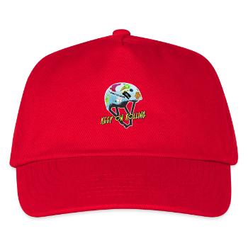 skater - Kinder Basecap - Rot - Vorne