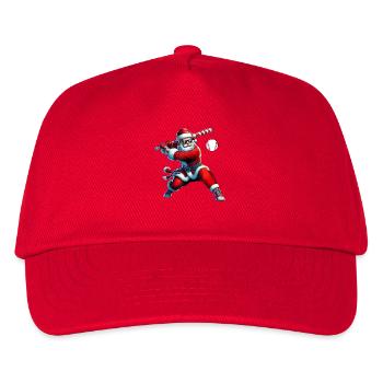 Santa Swing Baseball - Kinder Basecap - Rot - Vorne
