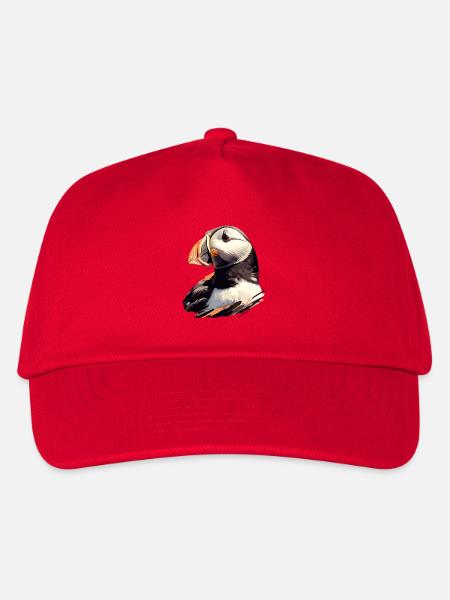 Puffin Papageientaucher - Kinder Basecap - Rot