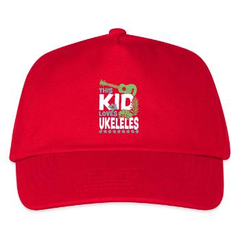 Hawaiian Ukulele Uke Kid This Kid - Kids’ Baseball Cap - red - Front