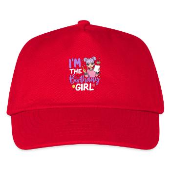 I'm The Birthday Girl - Kids’ Baseball Cap - red - Front