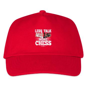 Schach - Kinder Basecap - Rot - Vorne
