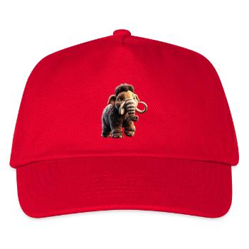 Mammut Wollhaarmammut Eiszeit Mammuts Süßes Mammut - Kinder Basecap - Rot - Vorne
