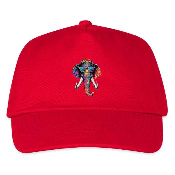 Mammut Wollhaarmammut Eiszeit Mammuts Süßes Mammut - Kinder Basecap - Rot - Vorne