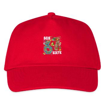 Six Seven Fiesta Pattern - Casquette de baseball Enfant - rouge - Devant