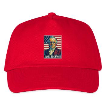 James Buchanan Präsident Usa - Kinder Basecap - Rot - Vorne
