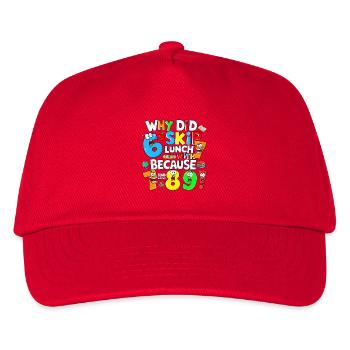 Why I Skipped Lunch Cartoon Tee - Kids’ Baseball Cap - red - Front