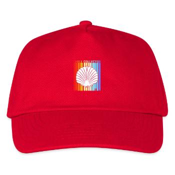 Muschel Muschelsammler - Kinder Basecap - Rot - Vorne