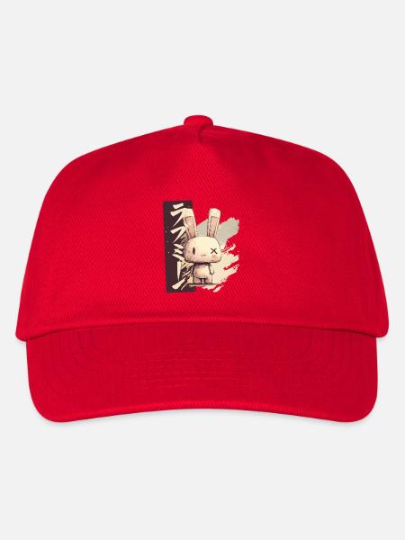 Love me bunny im Skizzen-Stil - Kinder Basecap - Rot