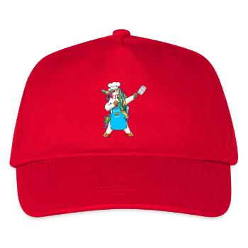 Dabbing von Unicorn: Größter Koch, kulinarischer Meisterkoch, Koch - Kinder Basecap - Rot - Vorne