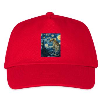 Leopard Van Gogh - Kids’ Baseball Cap - red - Front