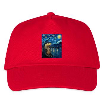 Otter Van Gogh - Kids’ Baseball Cap - red - Front