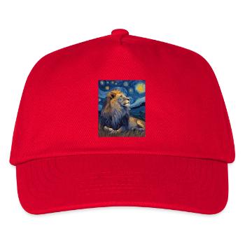 Lion Van Gogh - Kids’ Baseball Cap - red - Front