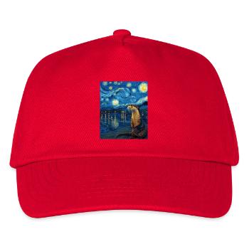 Otter Van Gogh - Kids’ Baseball Cap - red - Front