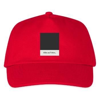 Everything on quiet – less noise, more feeling - Kids’ Baseball Cap - red - Front