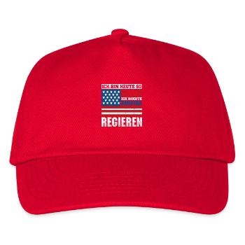 Ich bin heute so blöd ich könnte Amerika regieren - Kinder Basecap - Rot - Vorne