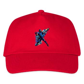 American Football Quarterback | Action Art - Kinder Basecap - Rot - Vorne