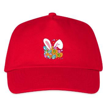 Oster Kawaii-Ästhetik  - Kinder Basecap - Rot - Vorne