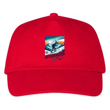 Ski Touring Mountains Sunrise Tour - Kids’ Baseball Cap - red - Front