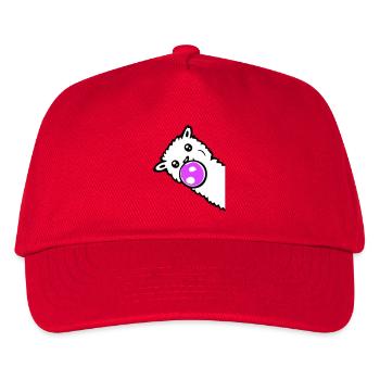 Lama Bubbles Side Side Côté Cool Mignon - Casquette de baseball Enfant - rouge - Devant