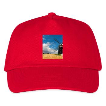 Moulin parmi les champs dorés - Casquette de baseball Enfant - rouge - Devant