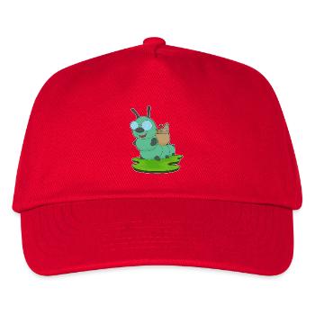 Raupe Lebensmittel - Kinder Basecap - Rot - Vorne