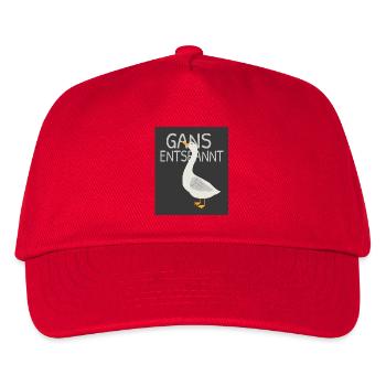 Goose Relaxed – Humorous Relax Design - Kids’ Baseball Cap - red - Front
