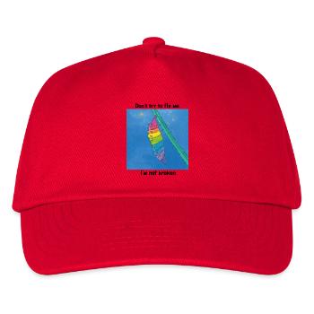 Gut so, wie ich bin!  - Kinder Basecap - Rot - Vorne