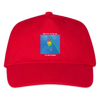 Gut so, wie ich bin!  - Kinder Basecap - Rot - Vorne