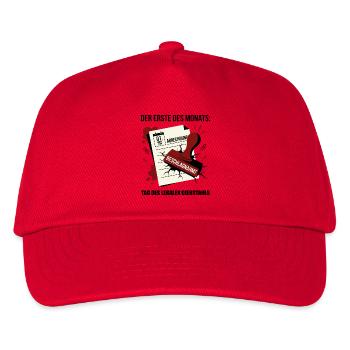 Der Erste Des Monats Tag Des Legalen Diebstahl - Kinder Basecap - Rot - Vorne