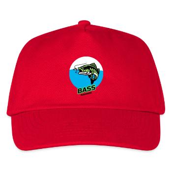 Bass Assissin - Kids’ Baseball Cap - red - Front
