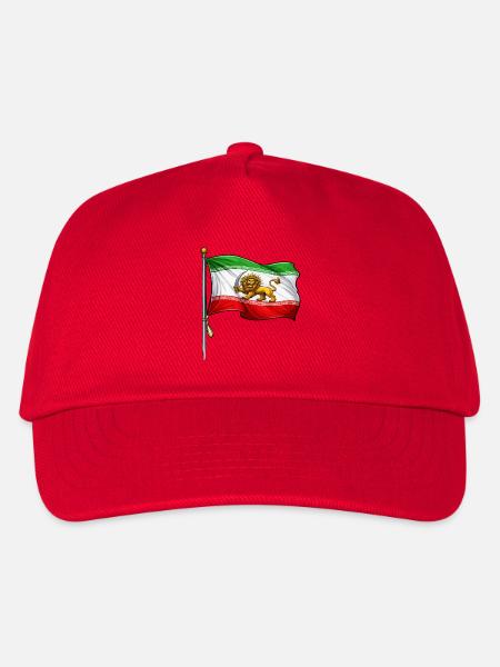 Löwe Schwert Iran Flag - Kinder Basecap - Rot