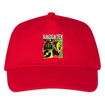 Raggatek Dub Reggae - Casquette de baseball Enfant - rouge - Devant
