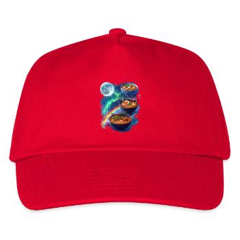 Galaktische Ramen Bowls - Kinder Basecap - Rot - Vorne