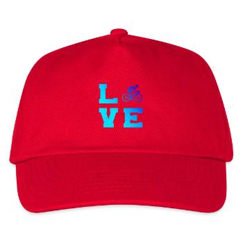 Gift idea for a road bike with road bike - Kids’ Baseball Cap - red - Front