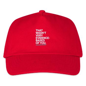 That Wasn't Evidence Based Medizin Labor Nerd Arzt - Kinder Basecap - Rot - Vorne