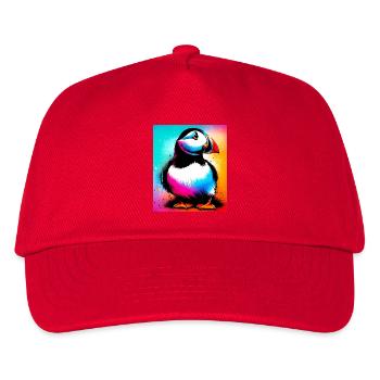 Papageitaucher - Kinder Basecap - Rot - Vorne