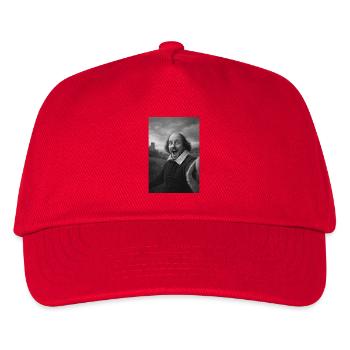 William Shakespeare Selfie - Kinder Basecap - Rot - Vorne