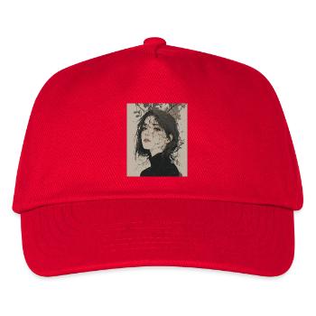 Broken Sheet Portrait - Kids’ Baseball Cap - red - Front
