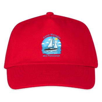 Pensioner aka Asset Manager - Kids’ Baseball Cap - red - Front