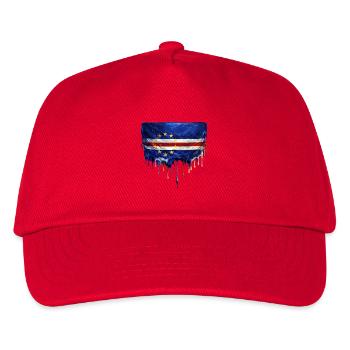 Art de drapeaux dégoulinants du Cap-Vert - Casquette de baseball Enfant - rouge - Devant
