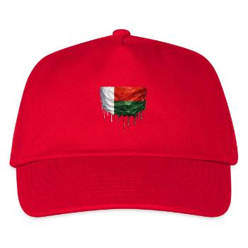 Madagascar Flag in Drop Art - Kids’ Baseball Cap - red - Front