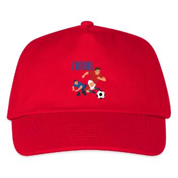 Kunst des Fußballspiels, Dribbling - Kinder Basecap - Rot - Vorne