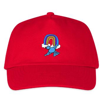 Nuages arc-en-ciel : Oiseau dans le ciel - Casquette de baseball Enfant - rouge - Devant