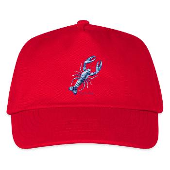 Sommerbrise Aquarell-Lobster - Kinder Basecap - Rot - Vorne