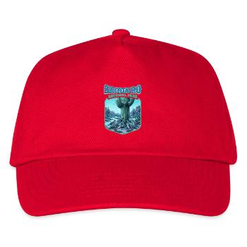 Saguaro National Park Wappen - Kinder Basecap - Rot - Vorne