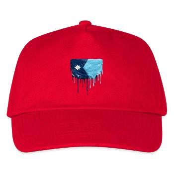 Tropfende Flagge von Minnesota - Kinder Basecap - Rot - Vorne