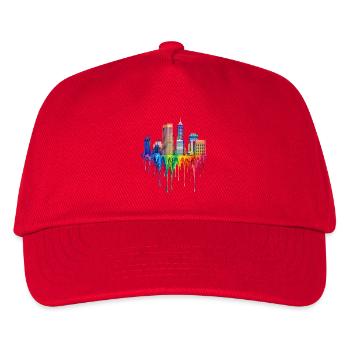 Indianapolis Indiana Dripping Paint - Kids’ Baseball Cap - red - Front